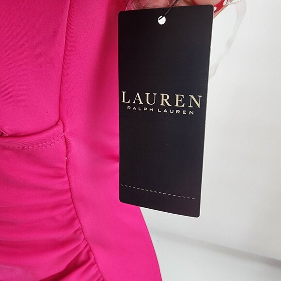 Ralph Lauren Size 10 Womens Pink Halter One Piece Swimsuit NWT $135 - Picture 8 of 11